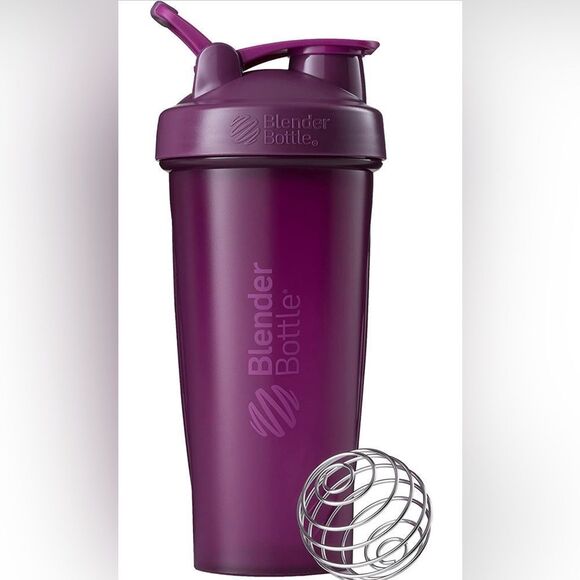 BlenderBottle Shaker Bottle Perfect for Protein Shakes & Pre Workout 28 oz Plum - Picture 1 of 1